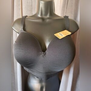 NWT TRUEKIND SUPPORTIVE COMFORT WIRELESS SHAPING BRA SIZE 4XL BLACK